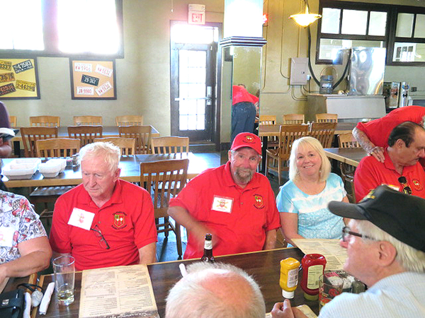 Old Plantation - Thurs Evening Dinner
Bob Wilson, Joe & Martha Henderson, Mike Kurtgis.

Photo courtesy of Barbara Moeller
